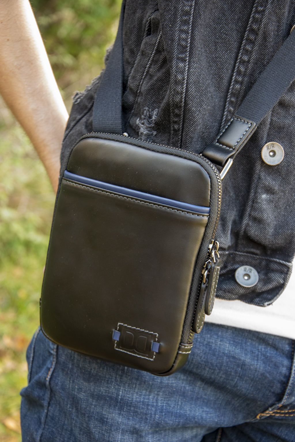 Leather satchel WELL3190